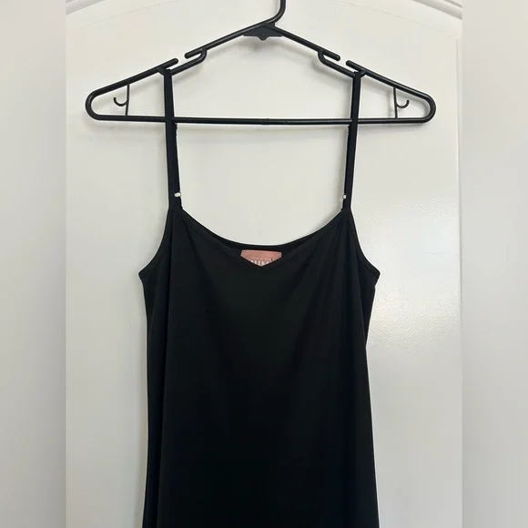 Show Me Your Mumu Black Slip Strappy Maxi Dress 100% Cotton size XS NWOT 90s